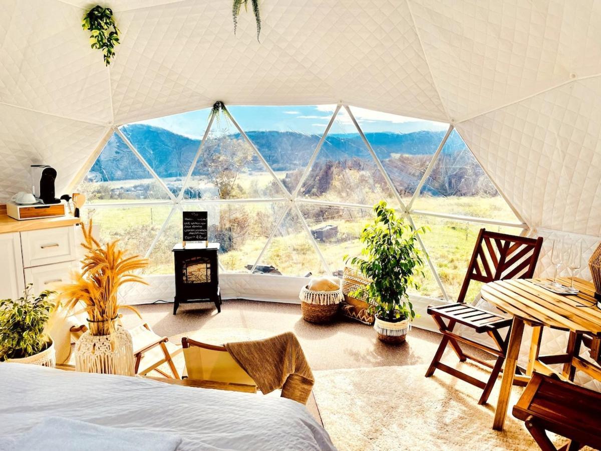 Glamping Hohe Wand - Zelt Mit Sternenfenster Und Whirlpool Otel Maiersdorf Dış mekan fotoğraf